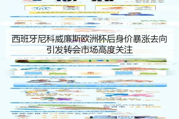 西班牙尼科威廉斯欧洲杯后身价暴涨去向引发转会市场高度关注